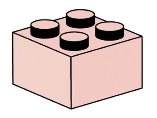 2x2 Sand Red Bricks