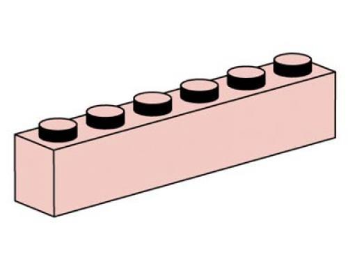 1x6 Sand Red Bricks