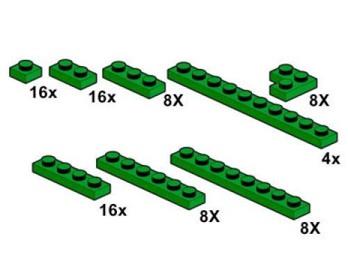 Dark Green Plates
