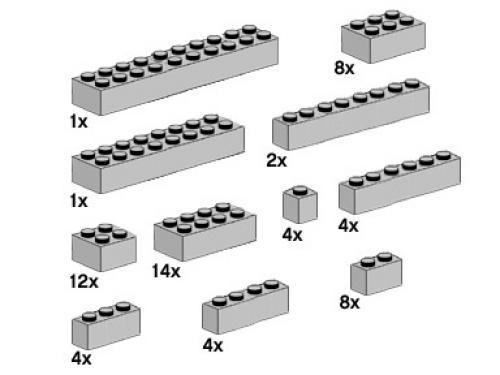 Assorted Light Grey Bricks