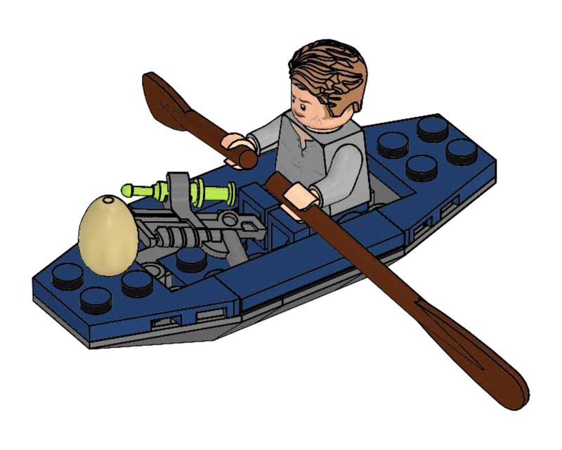 Owen in canoe