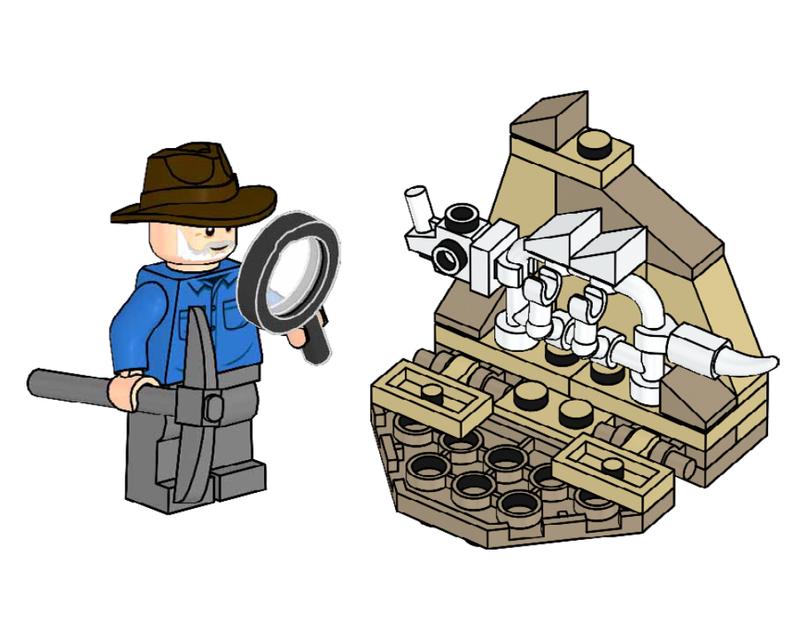Alan with Dino Skeleton