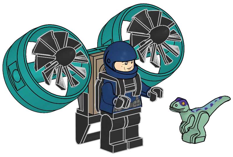 Ranger with Helipack and Baby Raptor