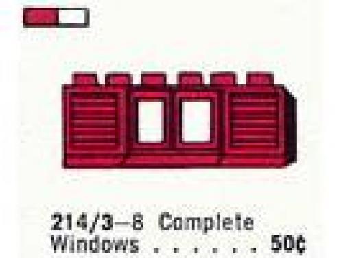 1 x 6 x 2 Double-Pane Window in Frame w/Shutters