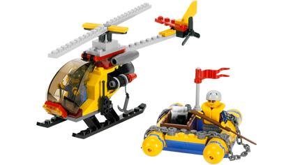 In-flight Helicopter and Raft
