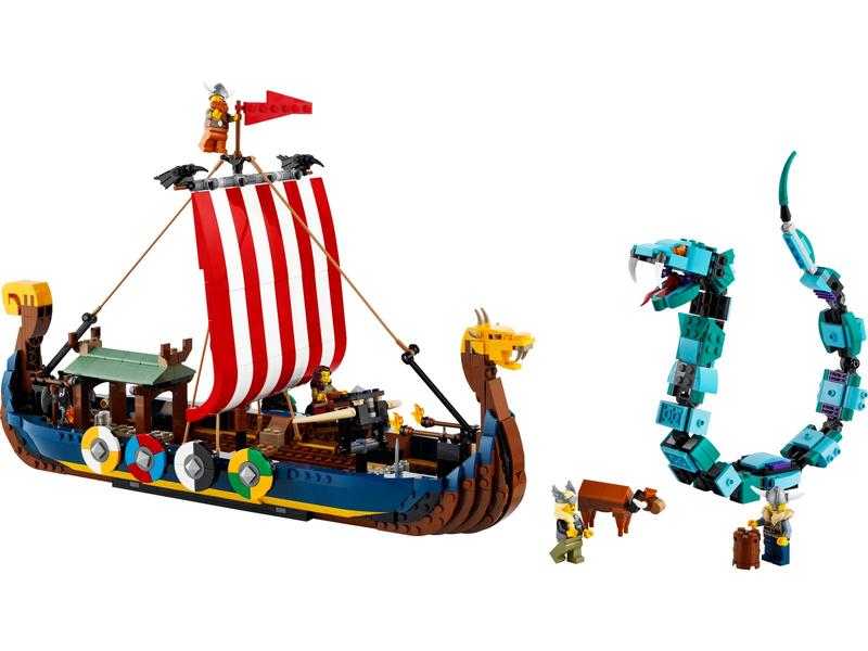 Viking Ship and the Midgard Serpent