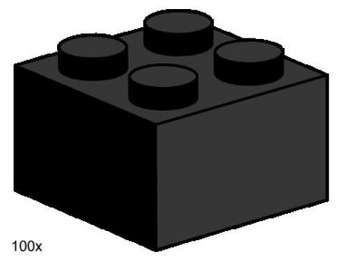 2x2 Black Bricks