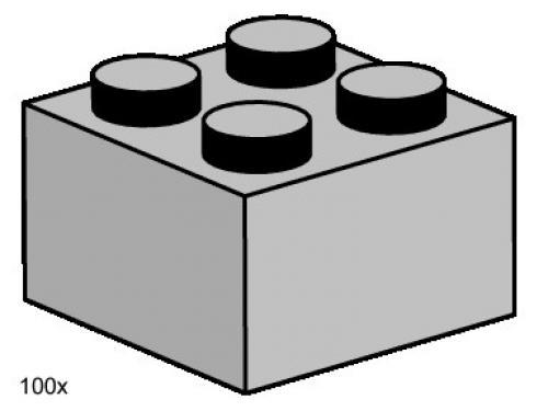 2x2 Light Grey Bricks