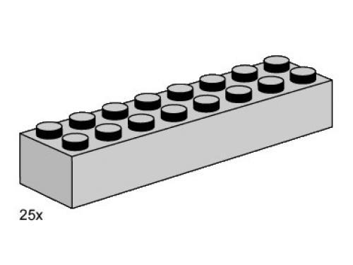 2x8 Light Grey Bricks