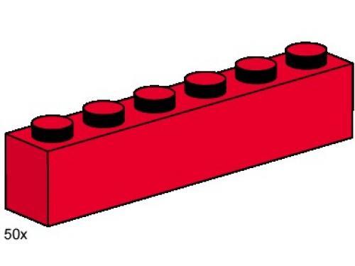 1x6 Red Bricks