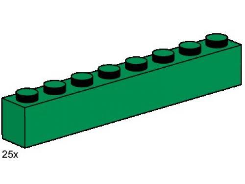 1x8 Dark Green Bricks