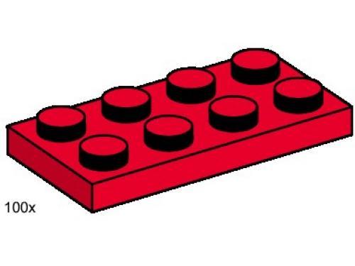 2x4 Red Plates
