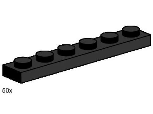 1x6 Black Plates