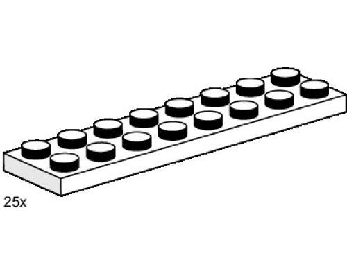 2x8 White Plates