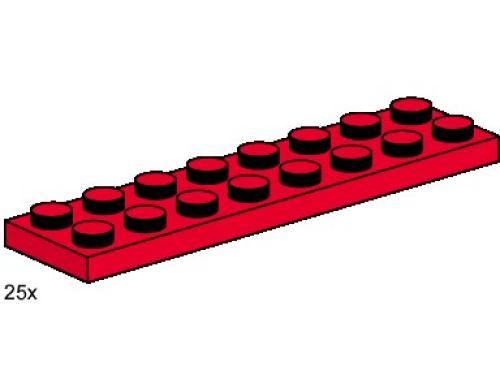 2x8 Red Plates