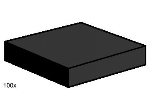 2x2 Black Smooth Tiles