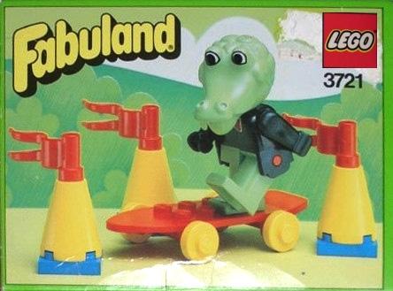 Clive Crocodile on his Skateboard