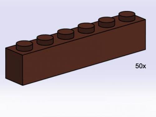 1x6 Brown Bricks