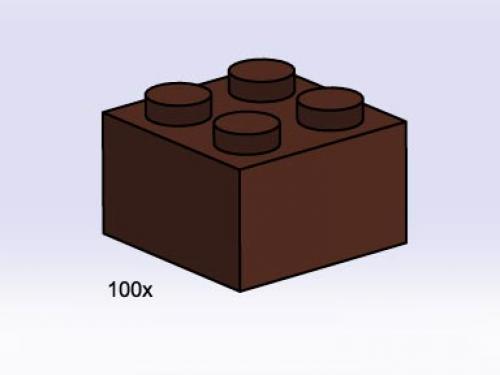 2x2 Brown Bricks