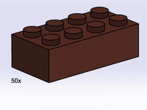 2x4 Brown Bricks