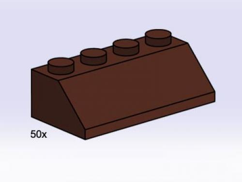 2x4 Roof Tiles Steep Sloped Brown