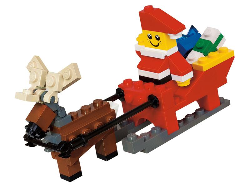 Father Christmas with Sledge Building Set