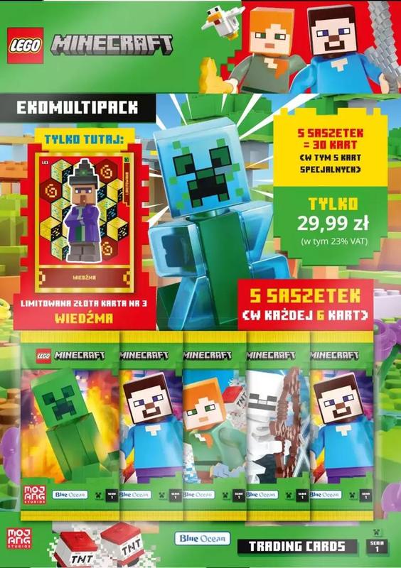 Minecraft Trading Cards Series 1 - Eco-Multipack (Polish Version)