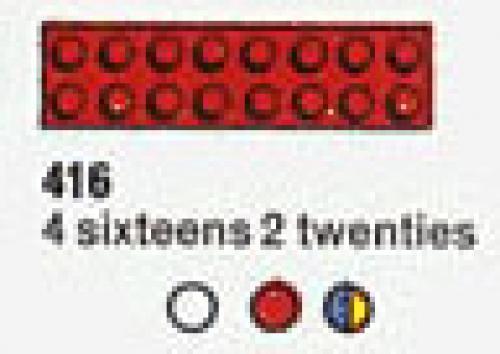 20 Stud Beams, Assorted Colours
