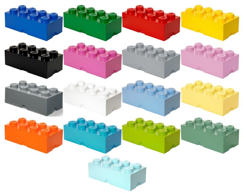 8-stud Blue Storage Brick