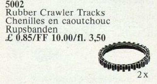 2 Rubber Crawler Tracks