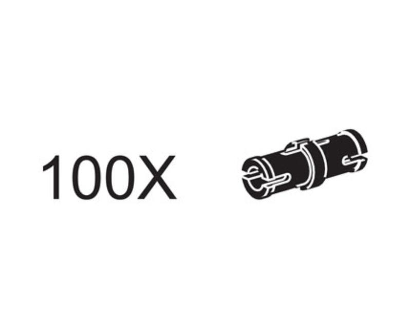 Connector Pegs with Friction Ridge (Black)