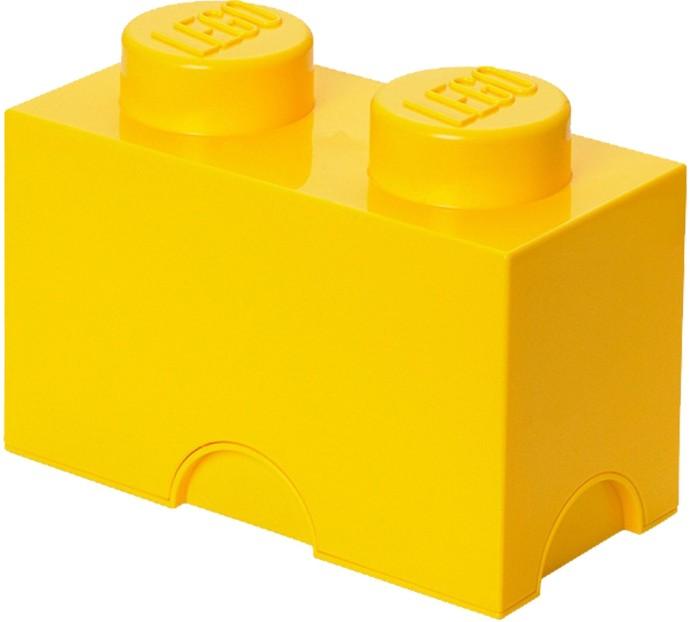 2 stud Yellow Storage Brick