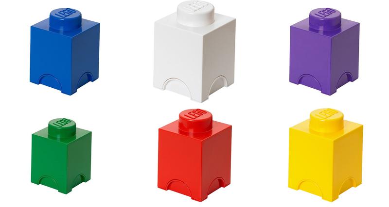 LEGO 1 stud Blue Storage Brick