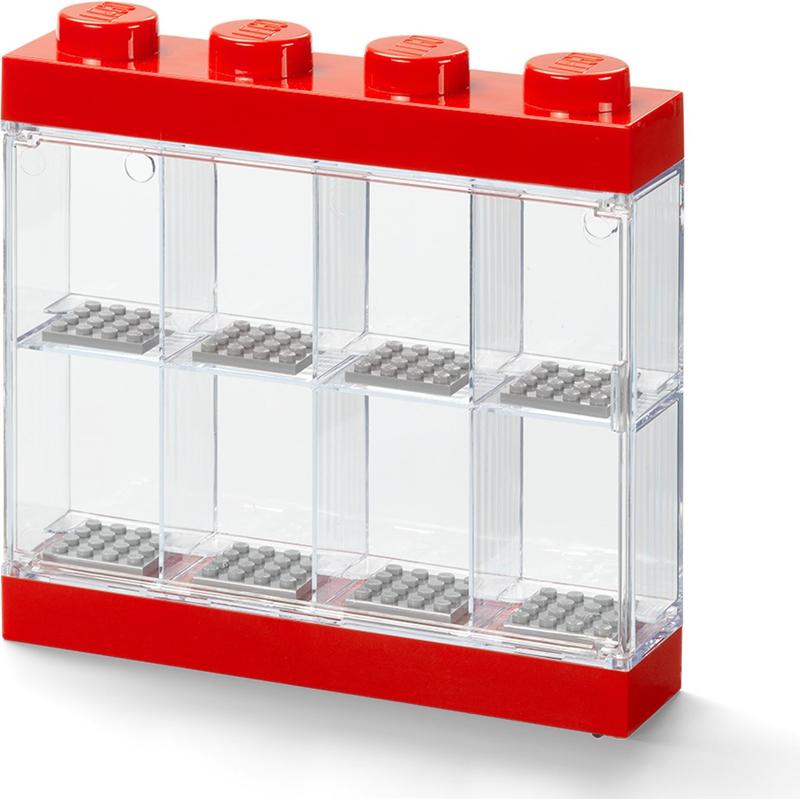 Minifigure Display Case 8 – Red