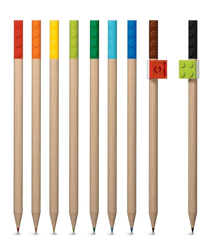 9 Pack Colored Pencil with Toppers Pack