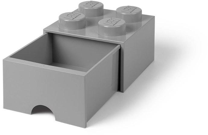 4 Stud Medium Stone Gray Storage Brick Drawer