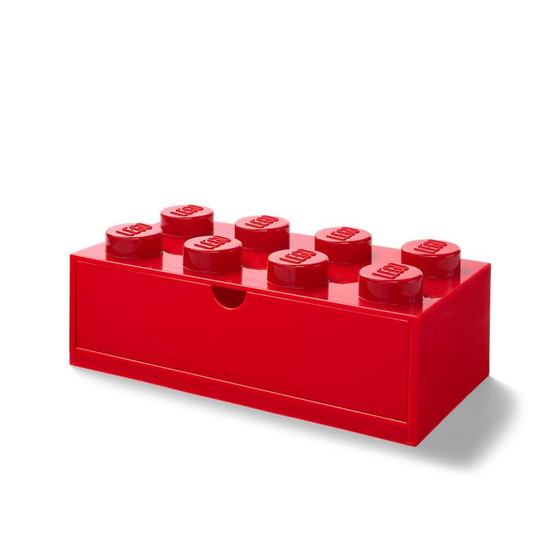 8 Stud Red Desk Drawer