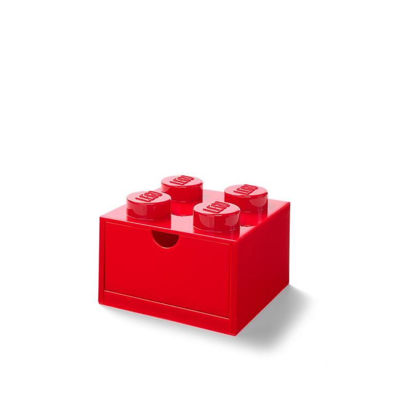4 Stud Red Desk Drawer