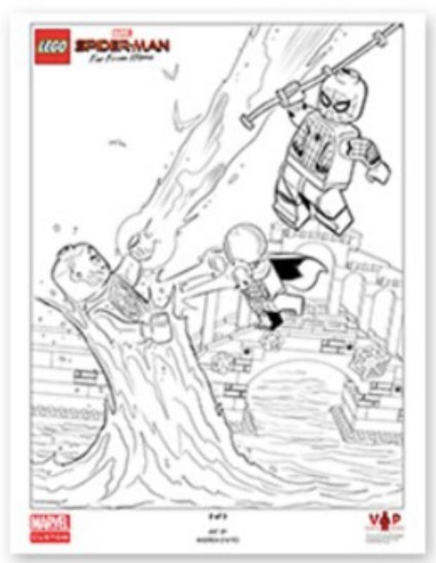 Spider-Man: Far From Home Black & White Art Print