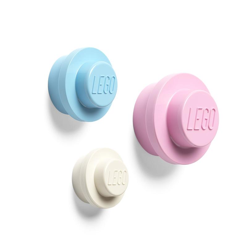 Pink Light Blue and White Wall Hanger Set