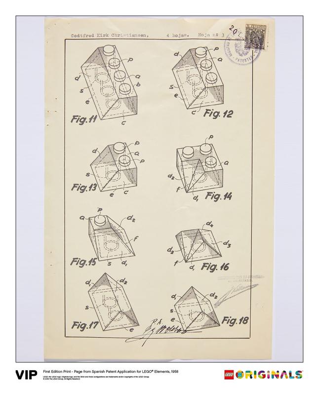 Spanish Patent LEGO Elements 1958