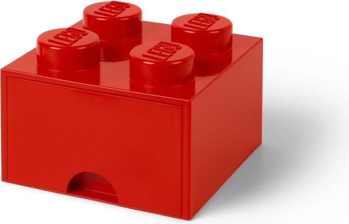 LEGO 4 stud Red Storage Brick Drawer