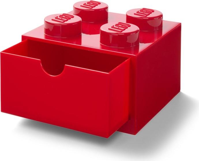 Storage brick drawer 4, Red