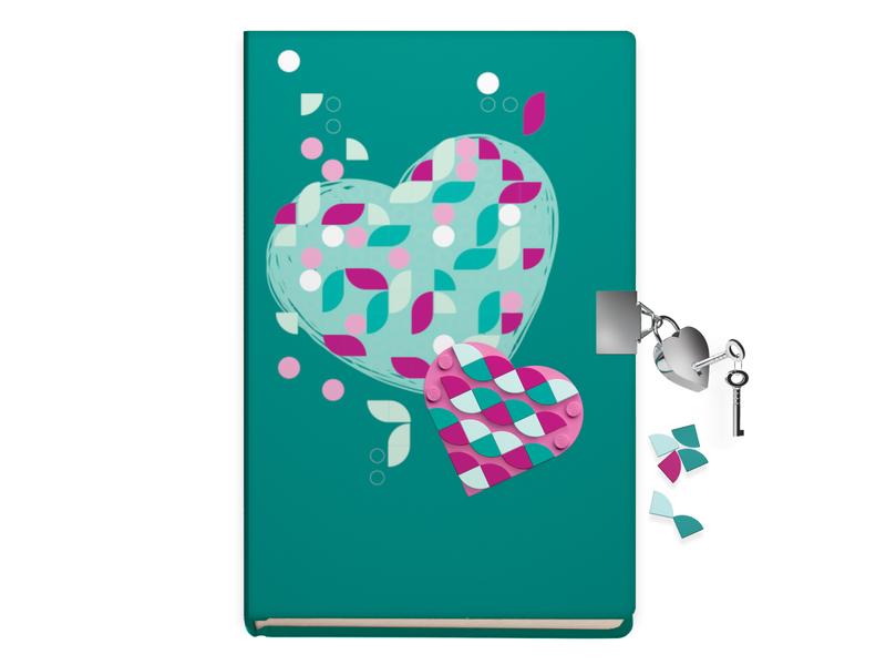 Dots secret diary with lock