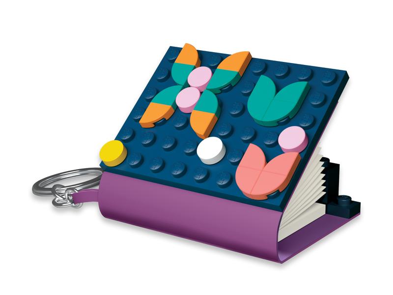 Dots key chain with mini notebook