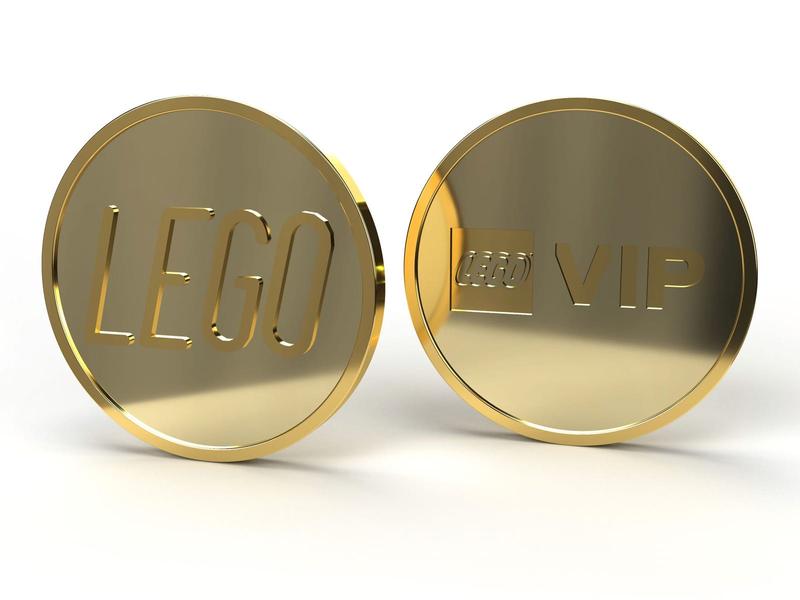 LEGO logo collectable coin
