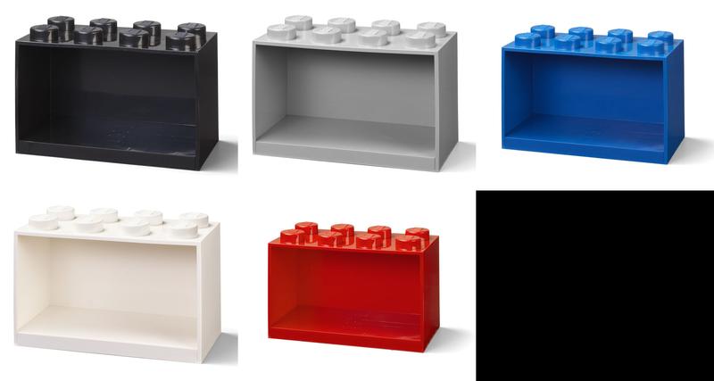 Brick Shelf 8 Knobs Blue