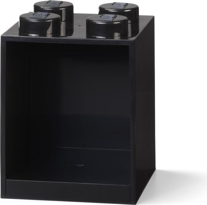 Brick Shelf 4 Knobs Black