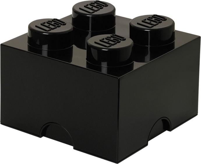 4 Stud Storage Brick Black