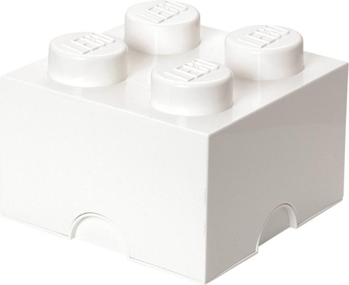 4 Stud Storage Brick White